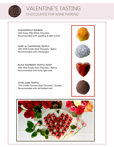 Valentine's Tasting Box for Wine Pairing